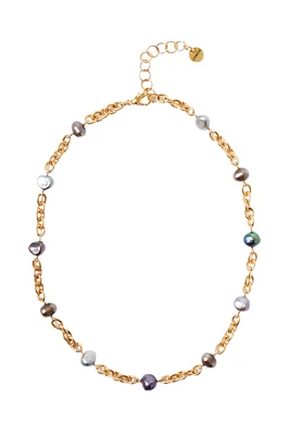 NECKLACE W/PEACOCK PEARLS (NGZ-15208)