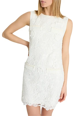 3D GARDEN LACE SLEEVELESS MINI DRESS