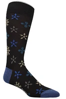 BLUE SNOWFLAKE SOCKS OS