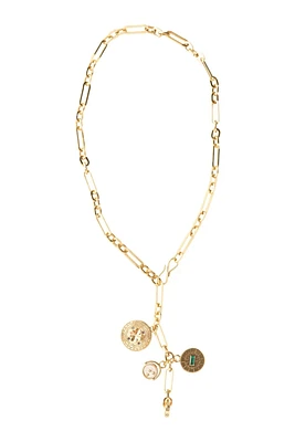 CHRYSTIE CHARM NECKLACE- GLD