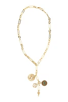 CHRYSTIE CHARM NECKLACE- GLD