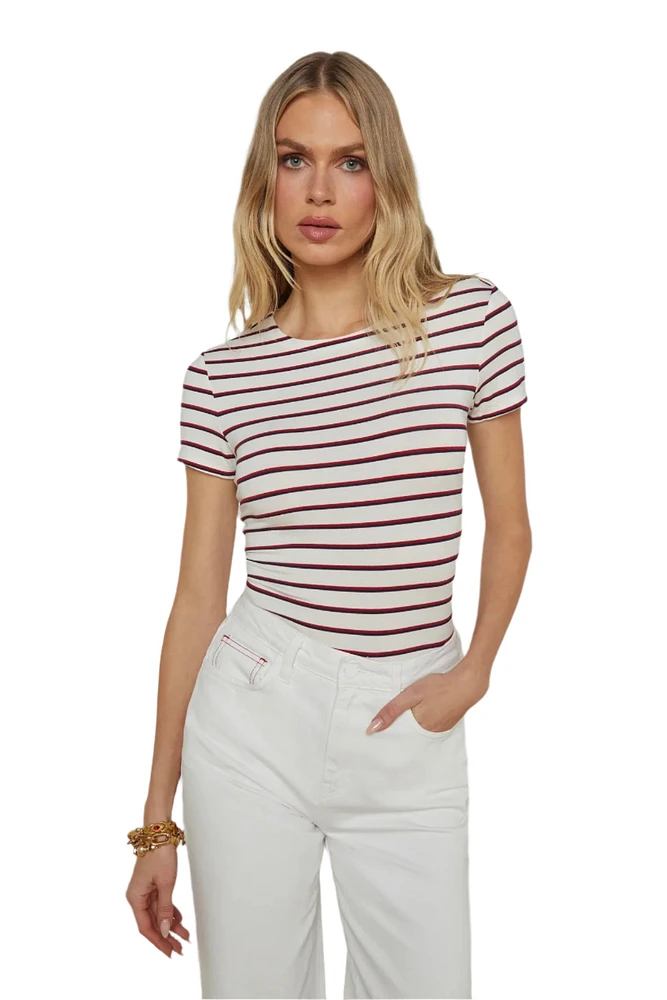 RESSI SS STRIPE TEE