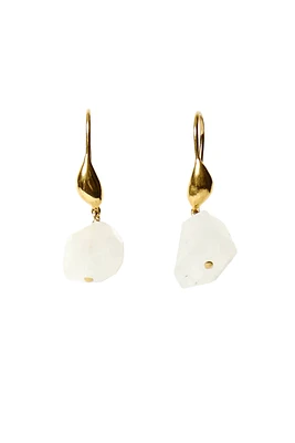 HAND CUT NUGGET DROP EARRINGS (EG-5871)
