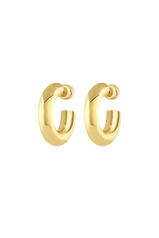 LOU STATEMENT SMALL HOOPS- GLD