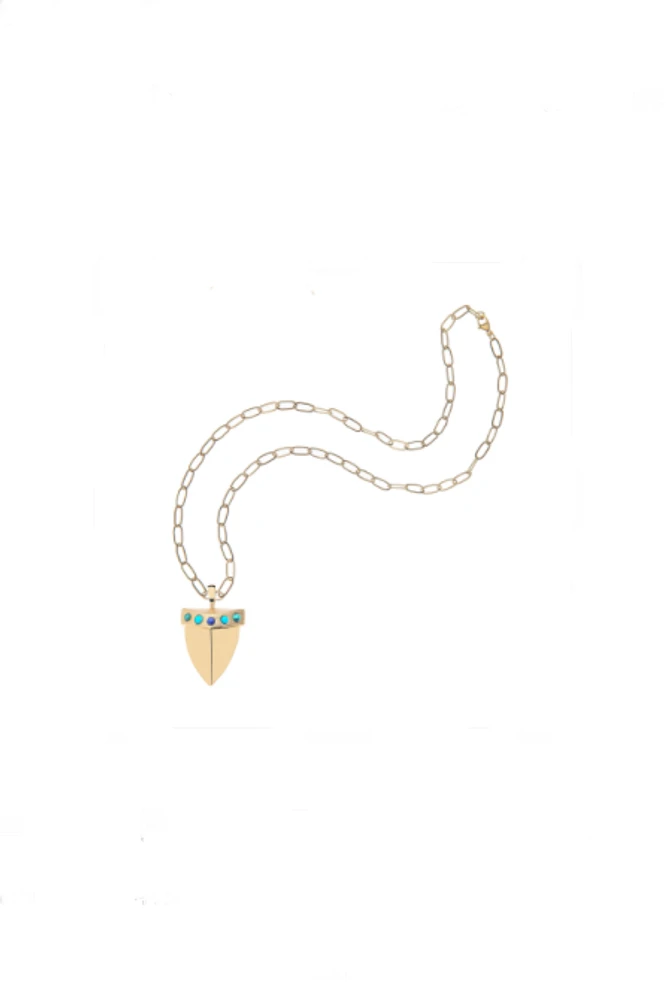 PROTECT GUARDIAN OF SEA PENDANT- DRAWN LINK CHAIN