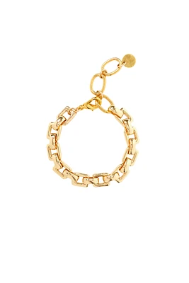 RECTANGLE CHAIN BRACELET- GOLD (BGZ-6336)