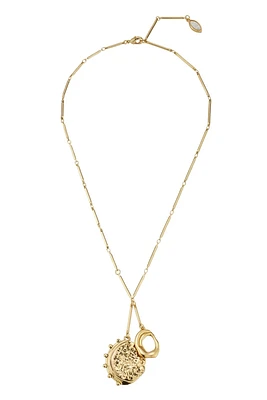 BLANCA CHARM NECKLACE- ANTQ GLD