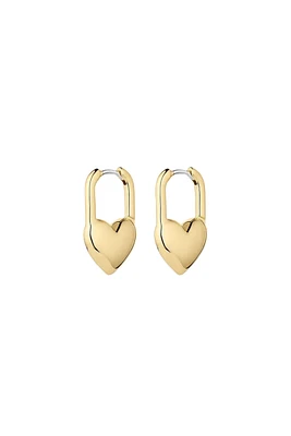 HEART PADLOCK HUGGIES- GLD