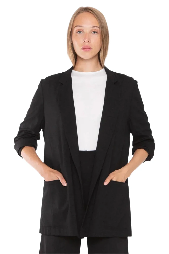 PONTE KNIT OVERSIZED BLAZER