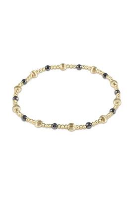 GEMSTONE SINCERITY PATTERN 2MM BEAD BRACELET