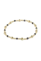 GEMSTONE SINCERITY PATTERN 2MM BEAD BRACELET