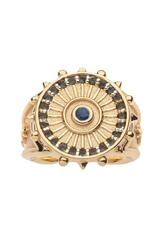 PROTECT EMBELLISHED WATCHFUL EYE RING