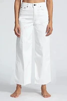 WIDE LEG CROP TWILL