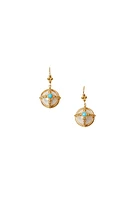 CAGED PEARL DROP EARRINGS (EG-5763)