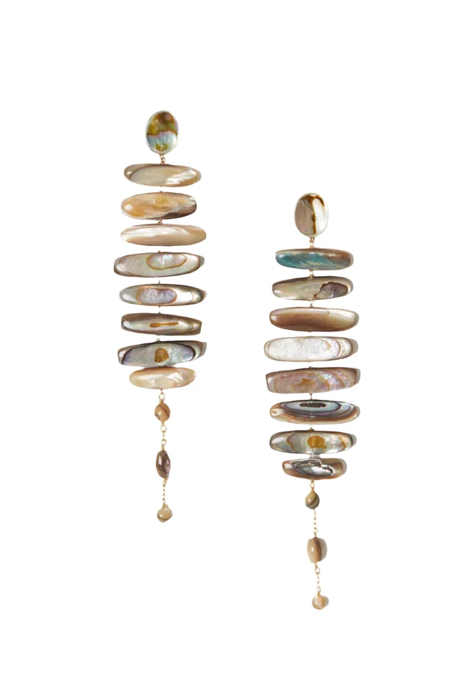 CASCADING ABALONE EARRINGS (EG-5644)