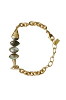 LABRADORITE FISH BRACELET (BGZ-6349)