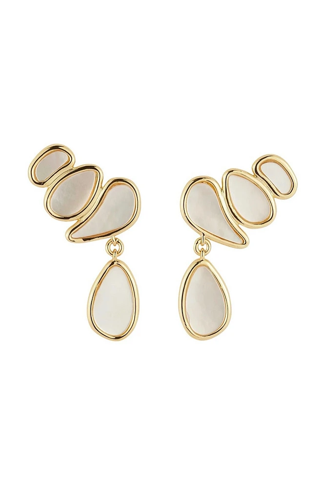 PETITE PAULINA EARRINGS- WHT