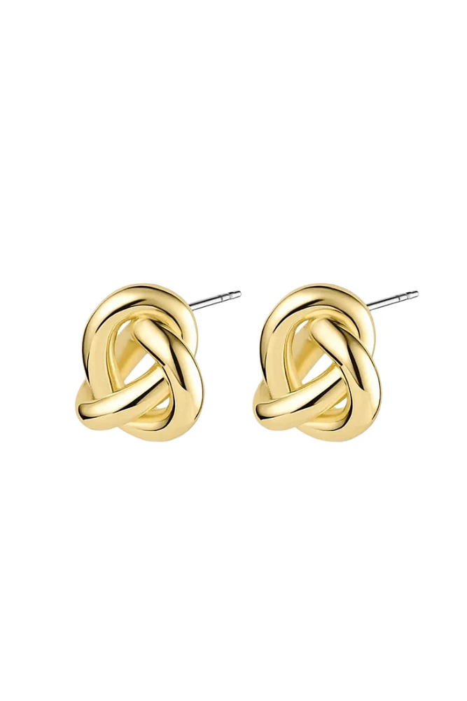 INFINITY KNOT STUDS- GLD