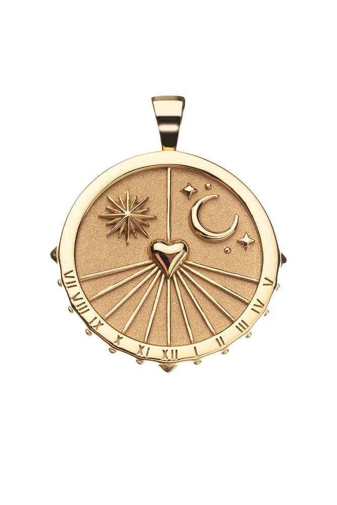 FOREVER SUNDIAL NECKLACE- DRAWN LINK CHAIN
