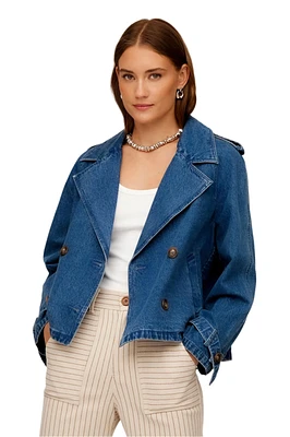 CHELSEA CROPPED TRENCH JACKET