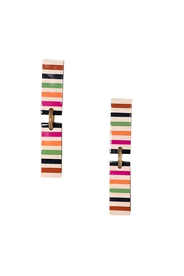 STRIPED COLORFUL ISABELLA EARRINGS