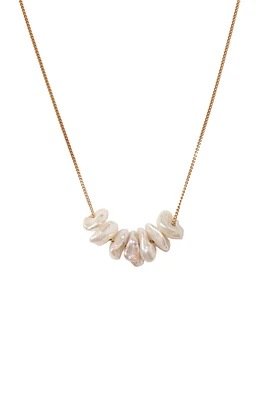KESHI PEARLS ON CHAIN NECKACE (NG-14806)