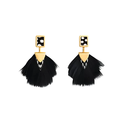 BAR BAY BEZEL DROP EARRING