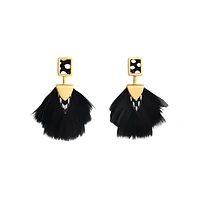 BAR BAY BEZEL DROP EARRING