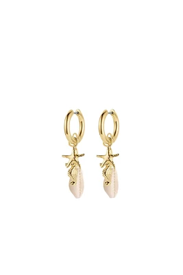 OCEAN CLUSTER HOOPS- GLD