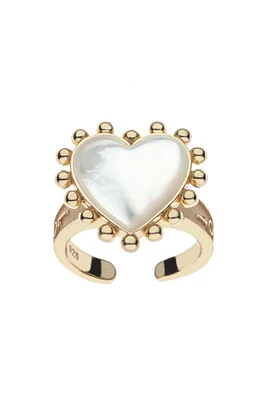 BURSTING W/LOVE HEART RING
