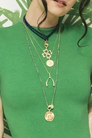 DOUBLE WRAP DIAMOND CUT LAPIS NECKLACE