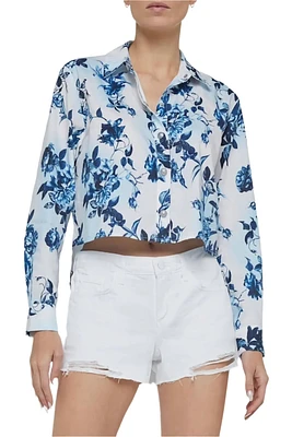 COSETTE CROP HI LOW SHIRT (40548FFV)