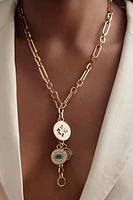 CHRYSTIE CHARM NECKLACE- GLD