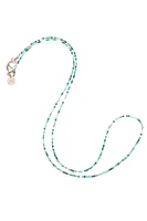 DOUBLE WRAP DIAMOND CUT MULTI STONE NECKLACE
