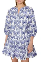 TIERED BUTTERFLY EYELET DRESS