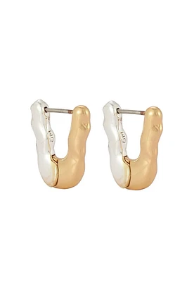 MENA HOOPS- GLD/SILVER