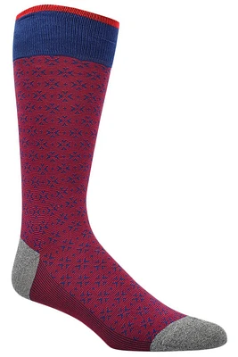MEDALLION SOCK RED (OS)