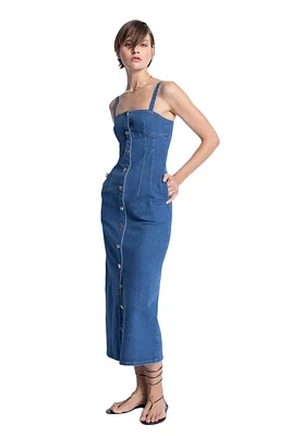 RIO DENIM MIDI DRESS