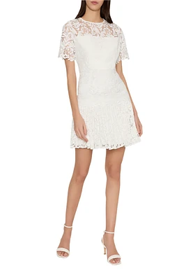 NICOLETTE SLVLS FLORAL EYELET DRESS