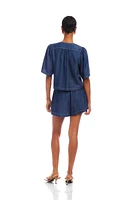 NADINE BOW DETAIL TOP