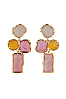 AMORA EARRINGS- PINK MULTI