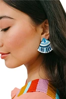 SEA BLUE TILE EARRINGS
