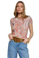 RESSI SS PAISLEY TEE