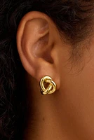 INFINITY KNOT STUDS- GLD