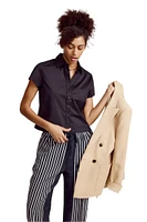 THE BOXY SS CROPPED SHIRT