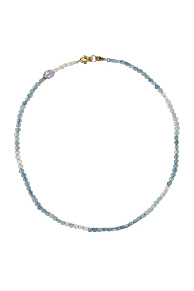 BEADED NECKLACE W/FROG CLOSURE (NG-15323)