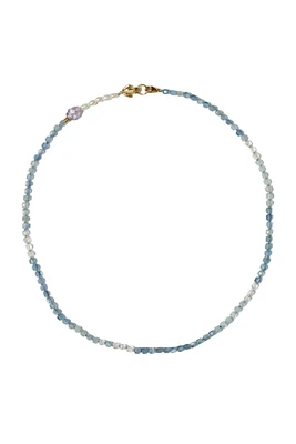 BEADED NECKLACE W/FROG CLOSURE (NG-15323)