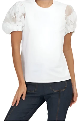 PAPER FLORAL ORGANZA YASHI TOP