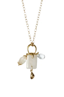 MOONSTONE MIX PENDANT NECKLACE (NG-15356)