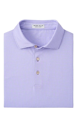 GINGHAM PERFORMANCE POLO